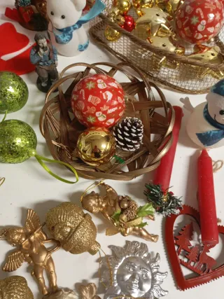 Lote adornos navidad