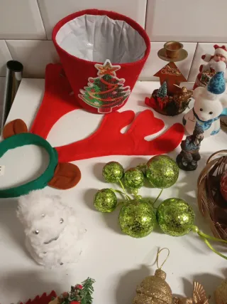 Lote adornos navidad