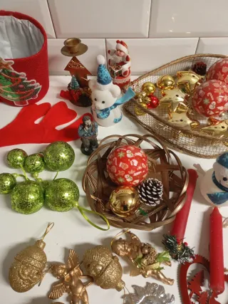 Lote adornos navidad