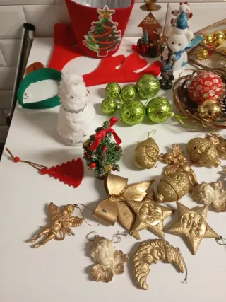 Lote adornos navidad