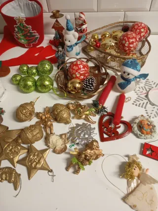 Lote adornos navidad