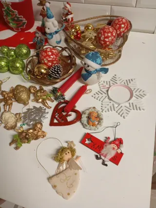 Lote adornos navidad