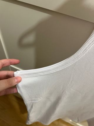 Camiseta de tirantes blanca hombre