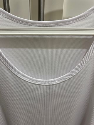 Camiseta de tirantes blanca hombre