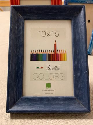 Set cornici in legno colori vari