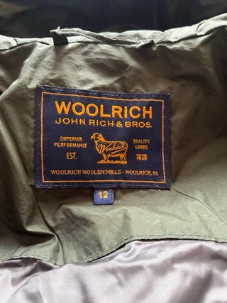 Giacca Woolrich verde imbottita