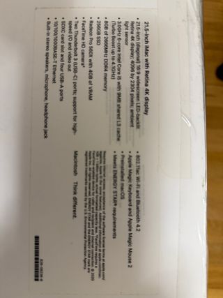 Imac 4K 21.5 i5 8GB RAM Gráfica 4 gb