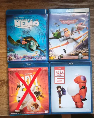 Pack 3 Disney: Nemo, Aviones y  Big Hero