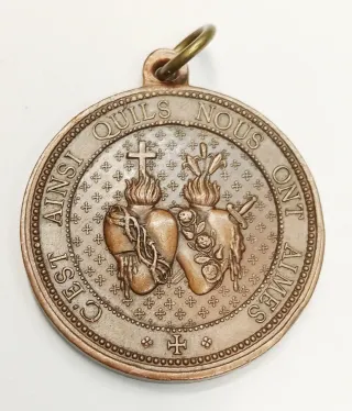 Medalla Antigua Religiosa N.D. DE FOURVIERE