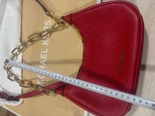 Bolso Michael Kors Rojo Cadena Dorada