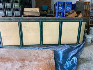 Barra de bar antigua