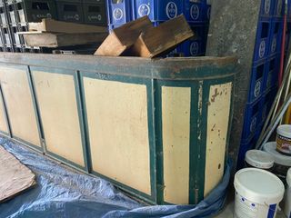 Barra de bar antigua