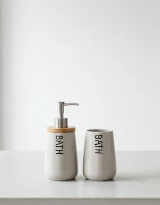 NUEVO Juego de baño beige