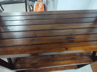 2 libreros Madera Castaño Macizo 2m Alto x 1m Anc