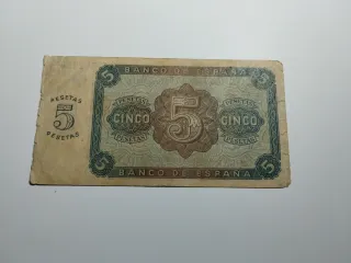 5 Pesetas Banco de España 1938