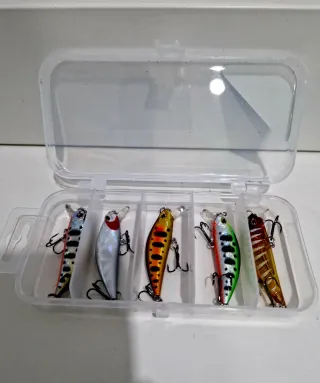 Kit 5 Iscas Artificiais para Pesca