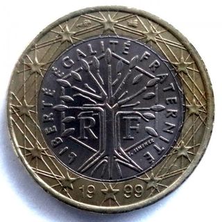1 Euro Francia 1999 Árbol de la Vida