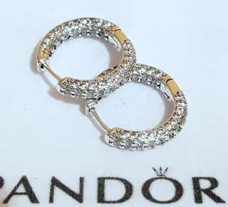 Pendientes Aro Pandora Circonitas Plata