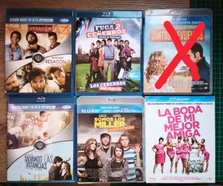 Lote 5 Películas Blu-ray Comedia
