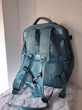 Mochila Viaje Premium Verde Petróleo 50x50 con USB
