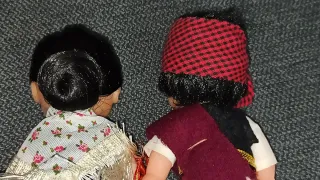 2 Figuras Regionales Baturros de 20 cm