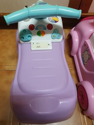 2x10e Correpasillos Frozen y rosa con empujador