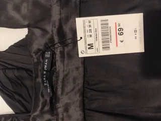 Vestido negro Zara Talla M