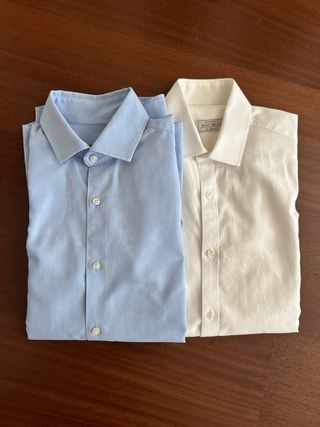 Camisas de vestir Easywear (Azul y Blanco)