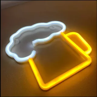 Lampada Neon LED "Boccale Birra"