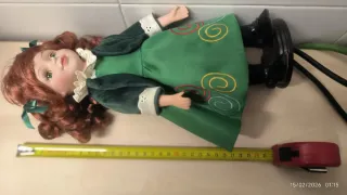 Muñeca porcelana decorativa 30 cm