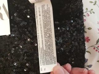 Pantalones Zara lentejuelas negros nuevos