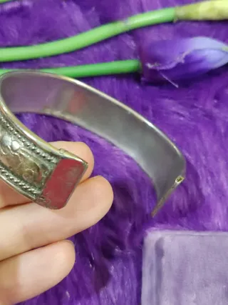 Pulsera Bangle de plata vintage
