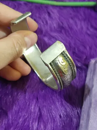 Pulsera Bangle de plata vintage