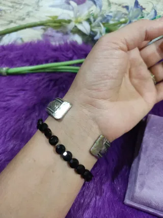 Pulsera Bangle de plata vintage