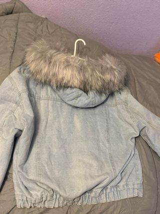 Chaqueta vaquera con pelo