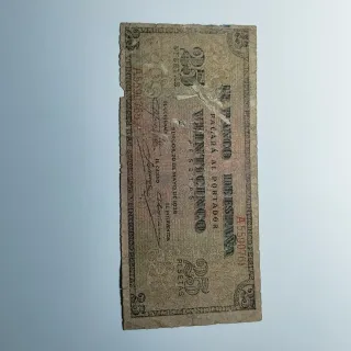 25 Pesetas 1938 Burgos Banco de España
