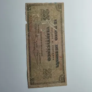 25 Pesetas 1938 Burgos Banco de España