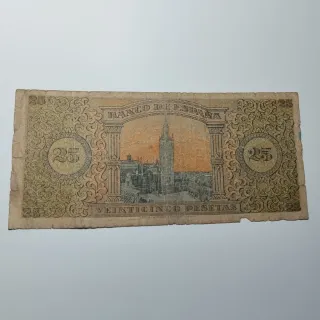 25 Pesetas 1938 Burgos Banco de España