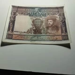 Billete 1000 pesetas Carlos I 1925