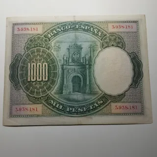 Billete 1000 pesetas Carlos I 1925