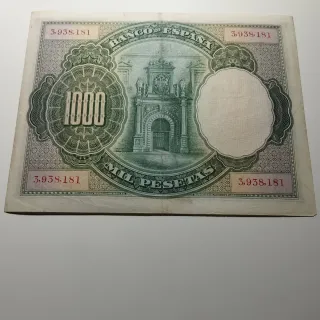 Billete 1000 pesetas Carlos I 1925
