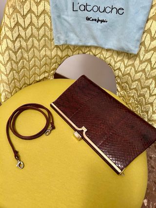 Bolso Piel Serpiente Vintage auténtico,