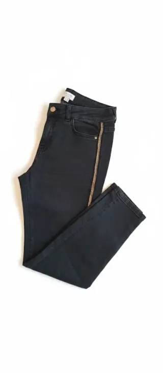 Vaqueros skinny negros Cortefiel T.40