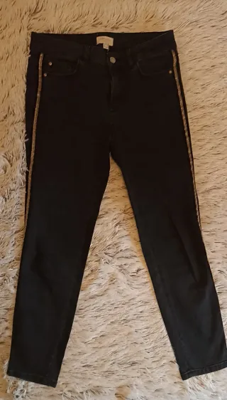 Vaqueros skinny negros Cortefiel T.40