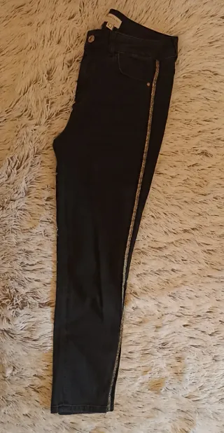 Vaqueros skinny negros Cortefiel T.40