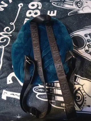 Mochila suave color verde azulado