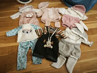 Carrito gemelar muñecos y ropita