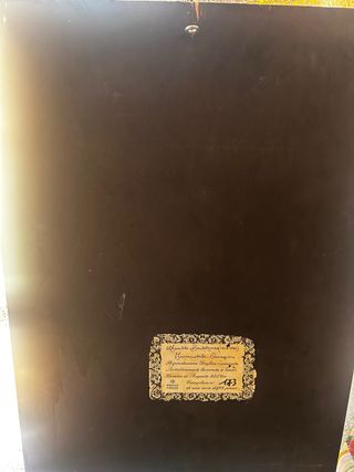 Icono Inmaculada con borde de plata