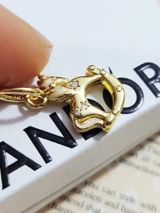 Charm Pandora Unicornio Balancín Dorado