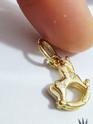 Charm Pandora Unicornio Balancín Dorado